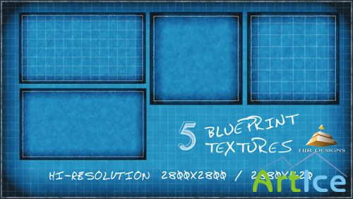 5 Hi-Res Blueprint Textures