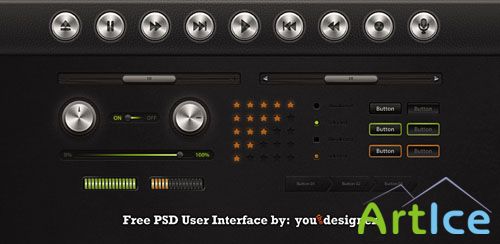 User Interface PSD Template