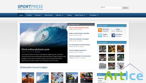 WpZoom - Sportpress v1.1.8 - Premium Wordpress Theme