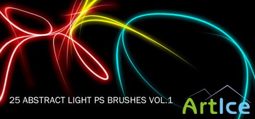 25 Abstract Light Photoshop Brushes