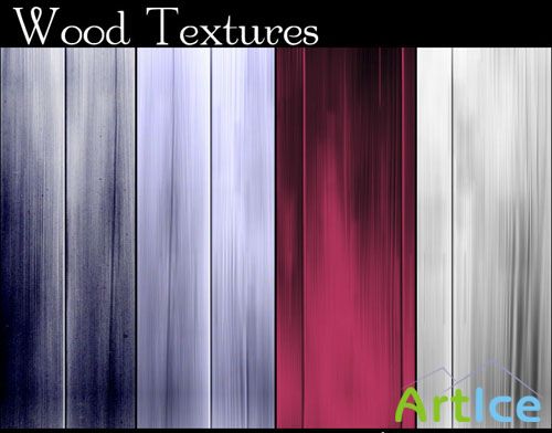 4 Colored Wood Textures #1
