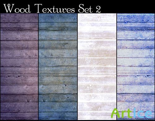 4 Colored Wood Textures #2