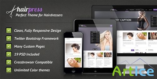 ThemeForest - Hairpress - HTML Template for Hair Salons