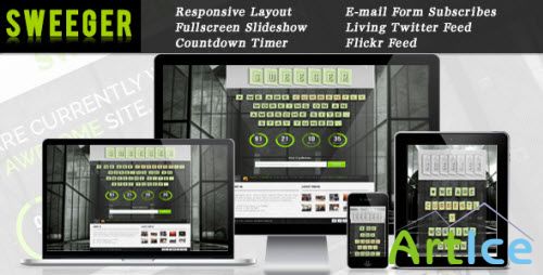 ThemeForest - Sweeger - Responsive Coming Soon Page