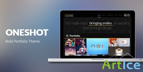ThemeForest - OneShot - Big & Bold Portfolio Theme