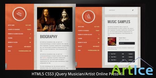 ThemeForest - Musician/Artist v.1.0 - HTML5 Online Press-Kit