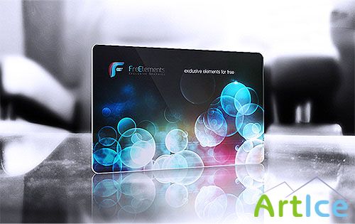 Plastic Credit Card Business Card Mockup PSD Template