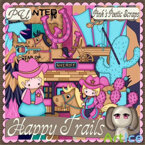 Scrap Set - Happy Trails PNG and JPG FIles