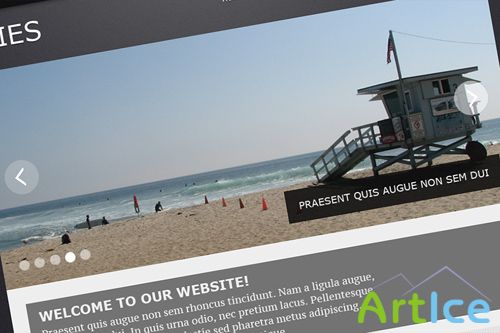 PSD Web Templates - Aries Theme
