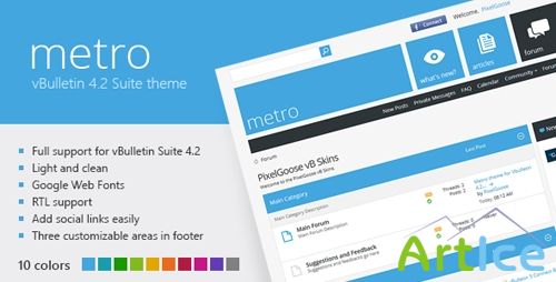 ThemeForest - Metro - A Theme for vBulletin 4.2 Suite