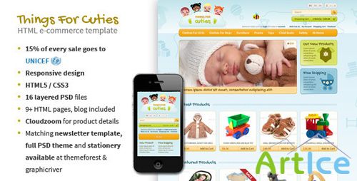 ThemeForest - Things for Cuties - E-Commerce Baby Shop Template