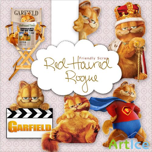 Scrap-kit - Garfield Cat 1