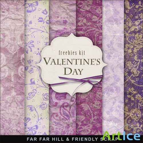 Textures - Vintage Style Papers For Valentines Day