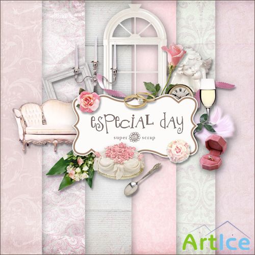 Scrap Set - Especial Day PNG and JPG Files