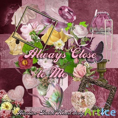 Scrap Set - Always Close to Me PNG and JPG Files