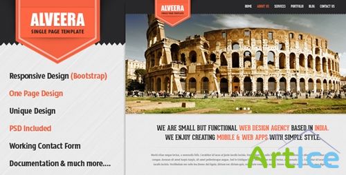 ThemeForest - Alveera - Responsive HTML5 Single Page Template