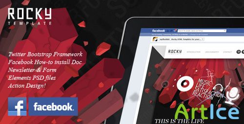ThemeForest - Rocky - Facebook Fan Page Template