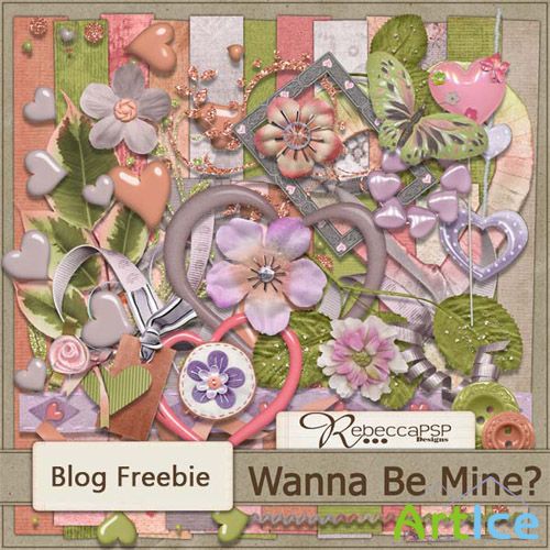 Scrap Set - Wanna Be Mine PNG and JPG Files