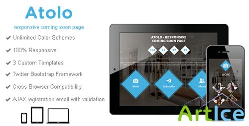 ThemeForest - Atolo - Responsive Coming Soon Page