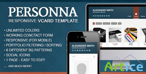 ThemeForest - Doctype Personna - Responsive vCard Template