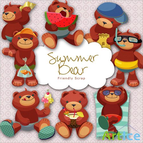 Scrap-kit - Summer Bear
