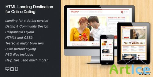 ThemeForest - MeetMe - Responsive Landingpage Dating Services