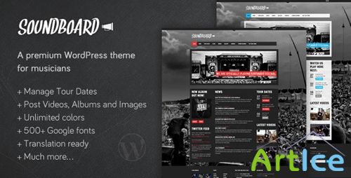 ThemeForest - Soundboard v1.05 - a Premium Music WordPress Theme