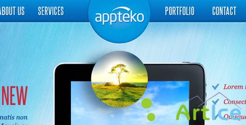 ThemeForest - Appteko - Responsive Portfolio Theme