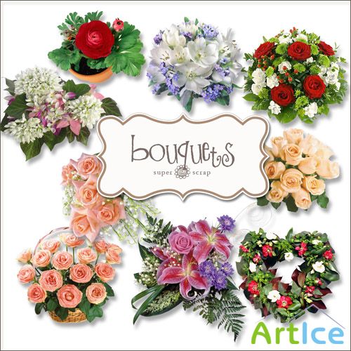 Flower Kit - Bouquets PNG Files