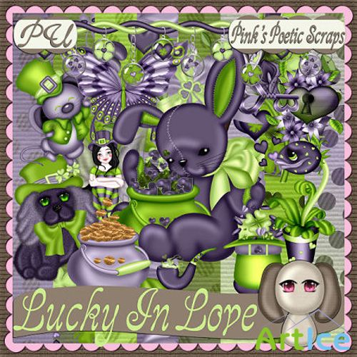 Scrap Set - Lucky In Love PNG and Jpg Files