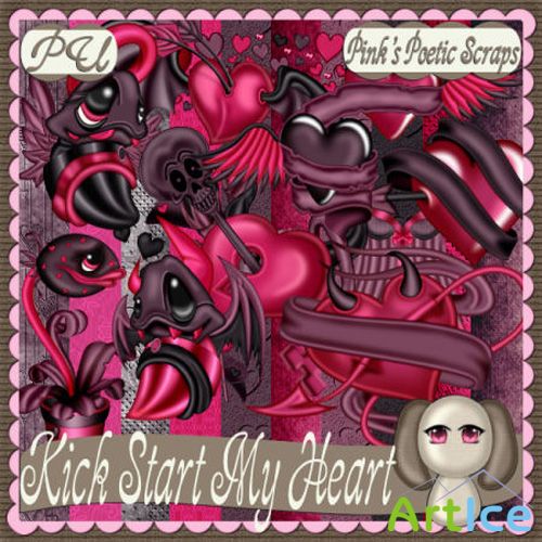 Scrap Set - Kick Start My Heart PNG and JPG Files