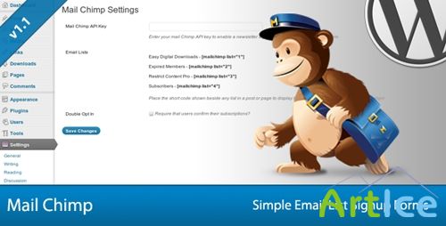 CodeCanyon - Simple Mail Chimp Signup Forms v1.1