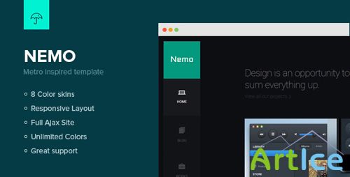 ThemeForest - Nemo - Metro Inspired Template