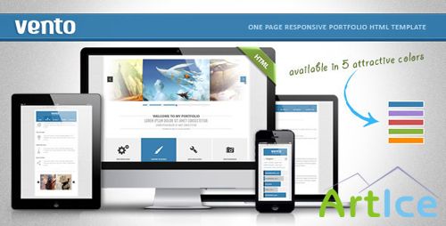 ThemeForest - Vento - one page responsive html