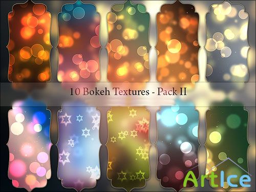 10 Light Bokeh Textures Pack