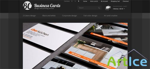 TemplatePreview - Business Cards - Opencart Html Template