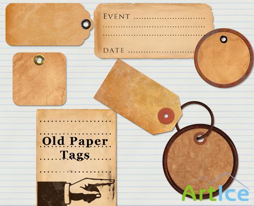 Scrap Kit - Old Paper Tags