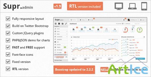 ThemeForest - Supr v1.9 - Responsive Admin Template