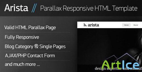 ThemeForest - Arista - Parallax Responsive HTML Template