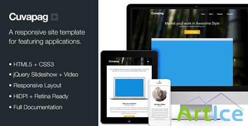 ThemeForest - Cuvapag - Responsive Software and App Website