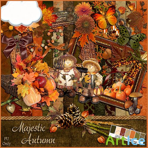 Scrap Set - Majestic Autumn PNG and JPG Files
