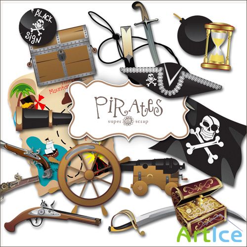 Scrap Set - Pirates PNG Files