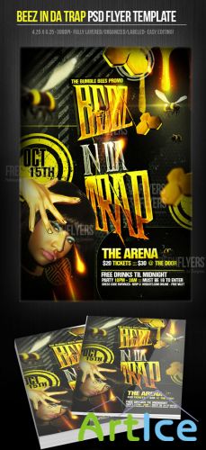 Beez in da Trap Flyer/Poster PSD Template