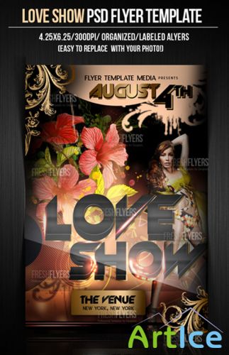 Love Show Flyer/Poster PSD Template