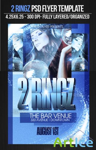 2 Ringz Flyer/Poster PSD Template