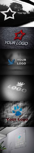 6 Logo Mock-ups PSD