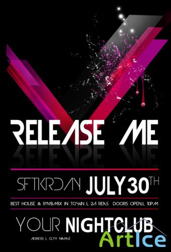Release Me Party Flyer/Poster PSD Template