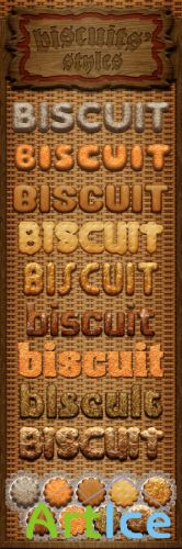 Biscuit Photoshop Styles
