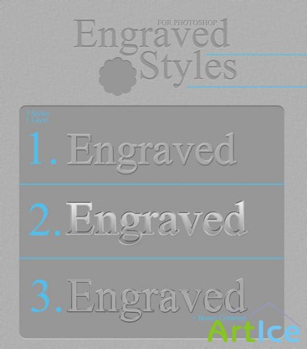 Engraved Photoshop Styles