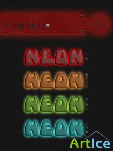 Neon Photoshop Styles #2